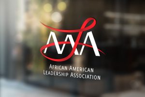 African American Leadership Association Logo Window Signage Mock-up