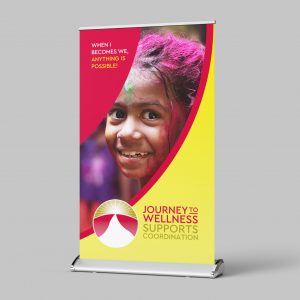 Journey to Wellness Roll up Mockup