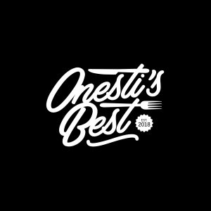Onesti's Best Logo - Black & White