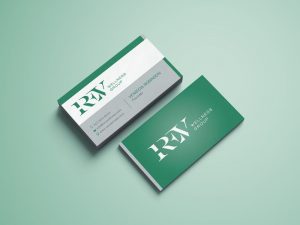 REV Wellness Group Business Card Mock-up
