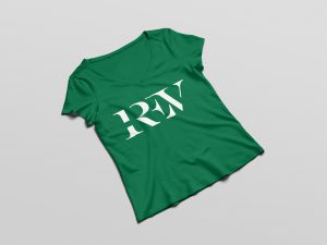 REV Wellness Group Logo Woman T-Shirt Mock-up