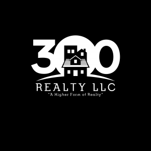 300 Realty LLC Logo - Black & White