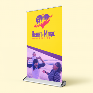 Heart Of Magic Travel Co. Roll up Banner Mockup