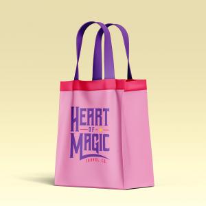 Heart Of Magic Travel Co. Bag Mockup